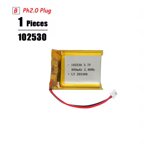 3.7V Lipo Battery Ph2.0 Plug Rechargeable Lithium Battery 3.7V For PS4 Humidifiers GPS Navigation  Bluetooth Speaker MP3 MP4 - Image 22