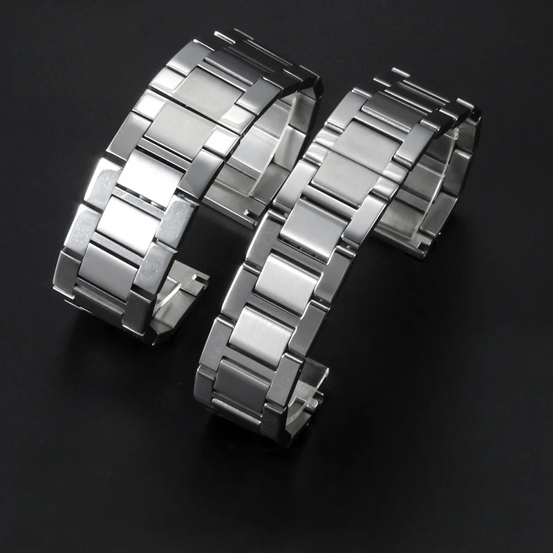 ل كارتييه تانك Londun سولو كلير سلسلة الفولاذ المقاوم للصدأ حزام ساعة اليد الرجال النساء حزام الساعات سوار 16 مللي متر 17.5 مللي متر 20 مللي متر 22 مللي متر 23 مللي متر #2