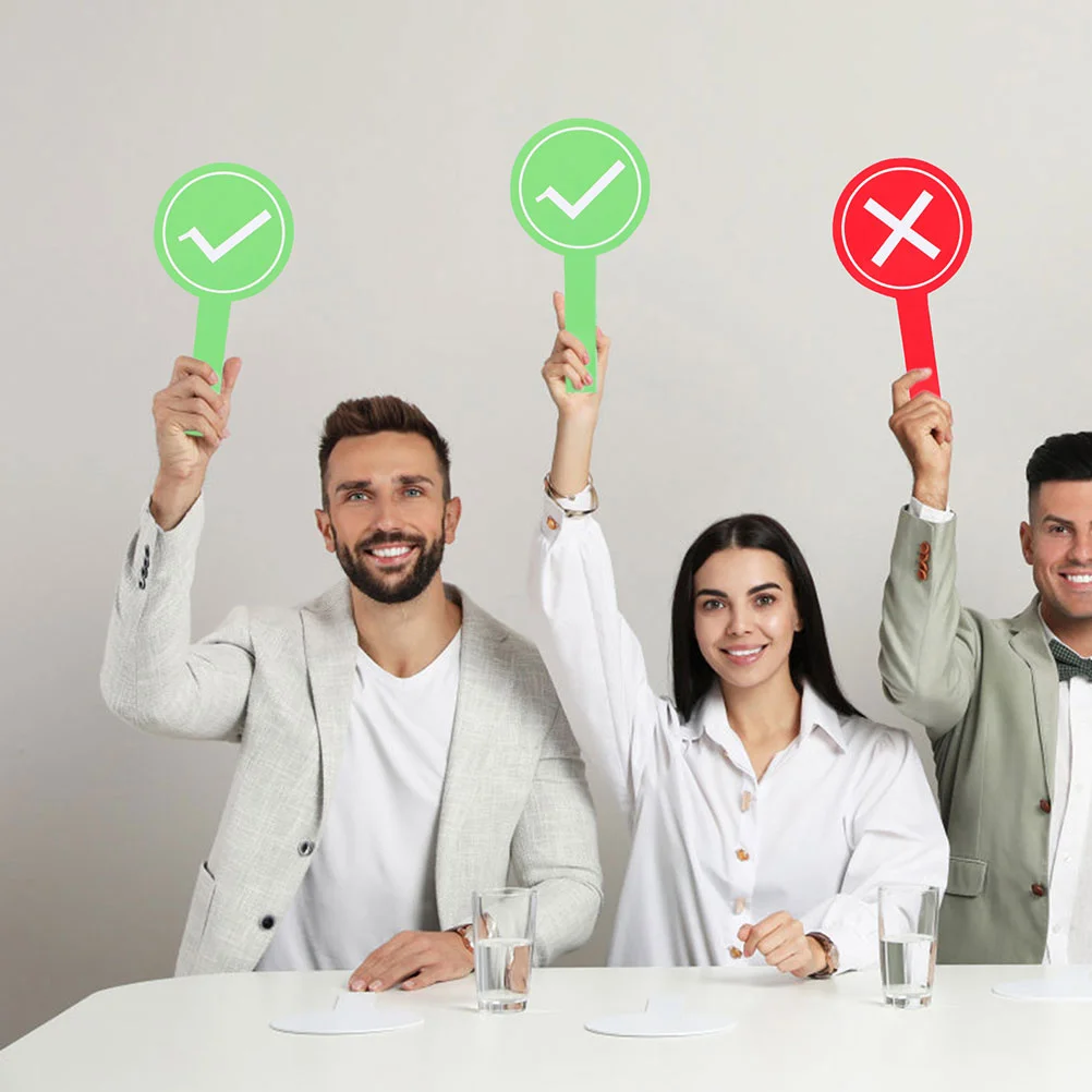 Voting Paddles Yes Or No Paddles Auction Signs Green Red Answer Paddles True False Sign Boards Teacher Classroom Game