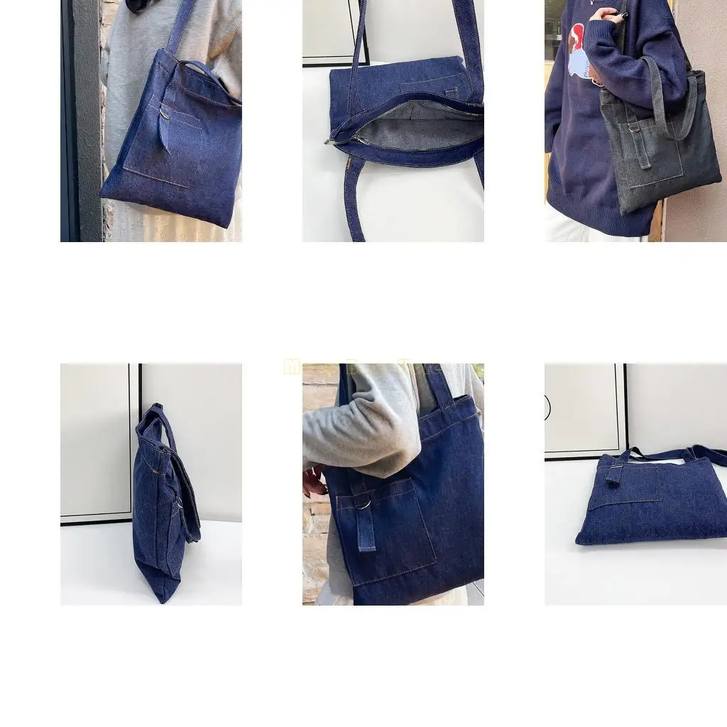 

X90D Ergonomic Handle Jeans Bag For Women and Men Multi Functional Practical Daily Bag