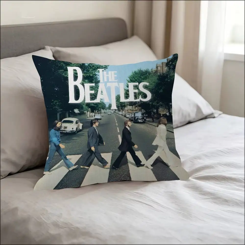 Hot T-The B-Beatles band Maple   Pillow Gift Home Office Decoration Bedroom Sofa Car Cushion Cover case 45x45
