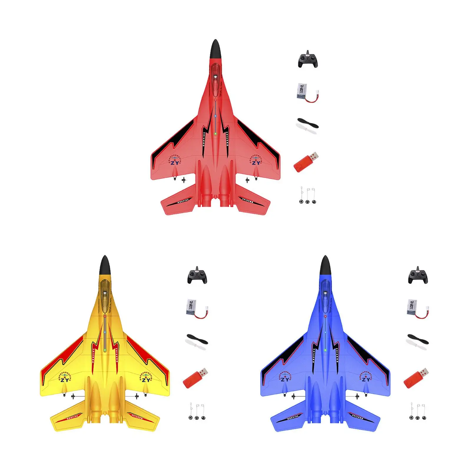 RC Flugzeug Outdoor Flugs pielzeug einfach zu fliegen langlebig mit bunten Lichtern 2ch 2,4g Drohne für Erwachsene Anfänger Kinder Geburtstags geschenke