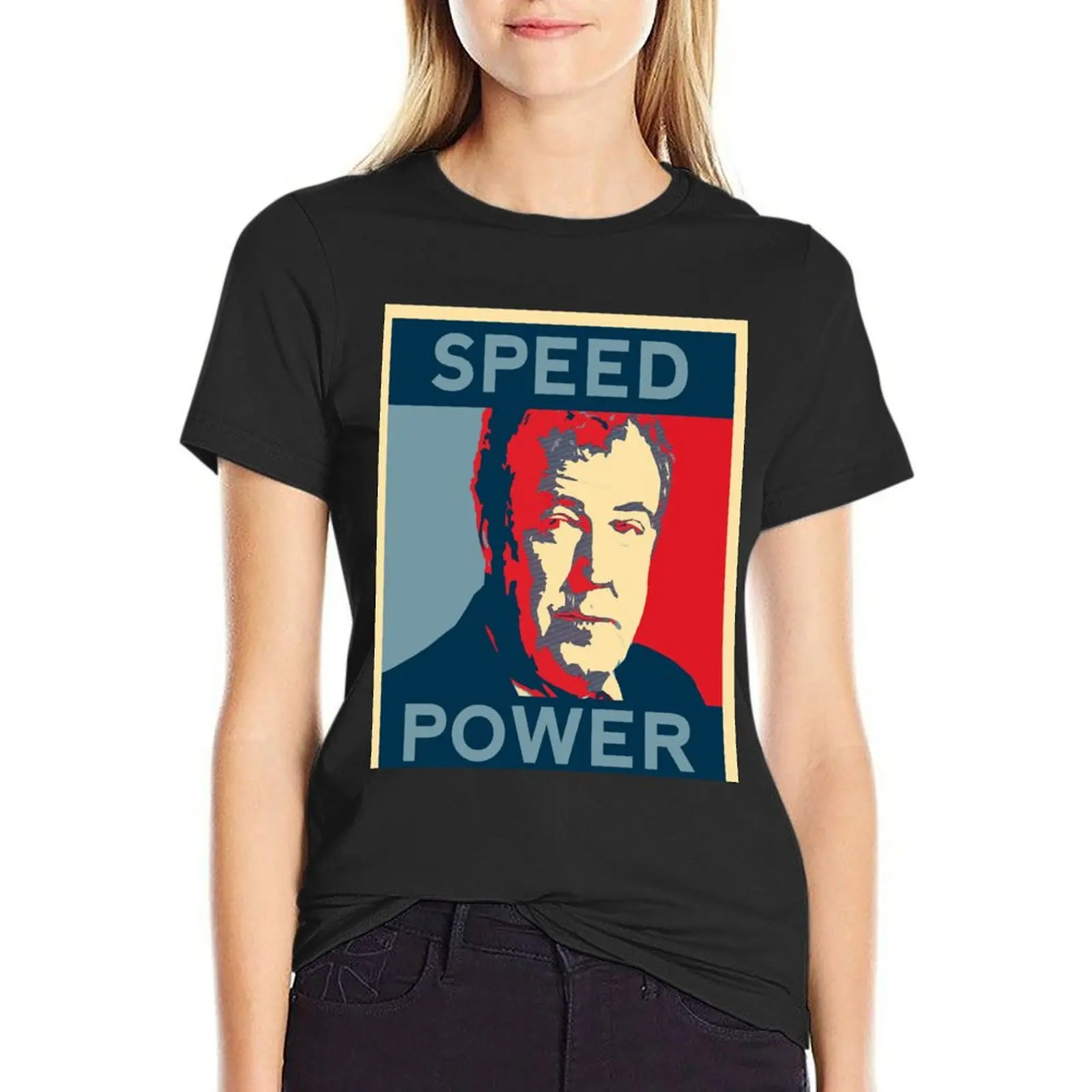 speed power Jeremy Clarkson CLARKSON Essential T-Shirt aesthetic clothes Blouse plain customs plain t shirts for Women