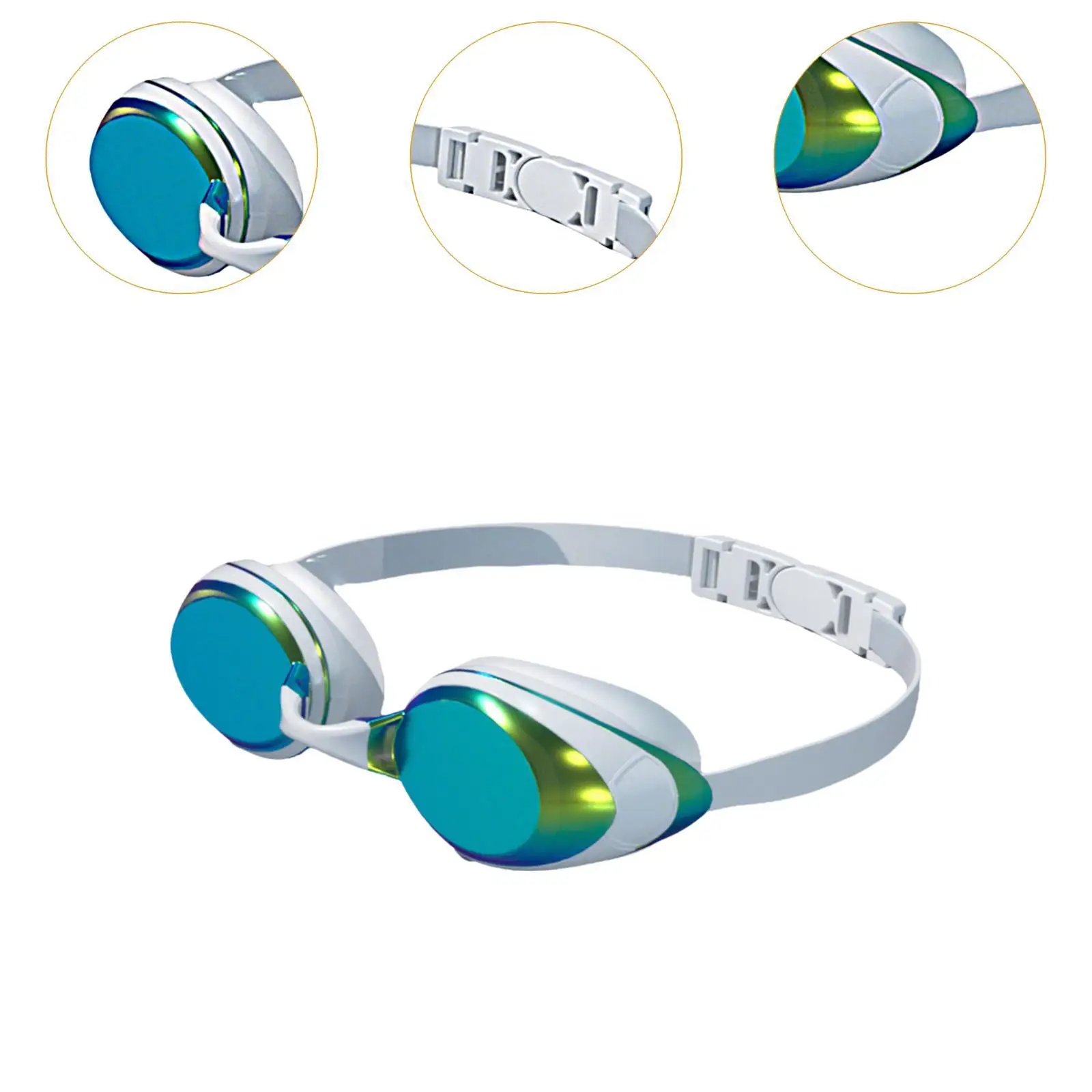 Picture 6: Swimming Goggles Women Men Waterproof Leakproof Adjustable Kids Pool Goggles