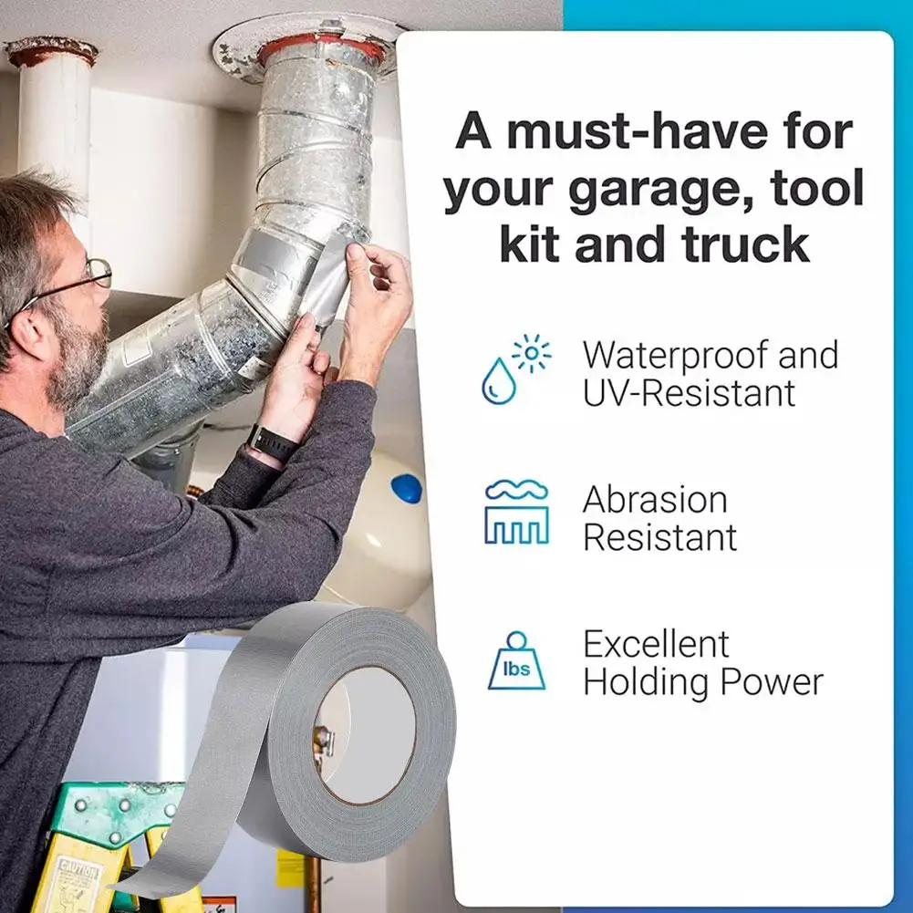 20 40/60/80/100 mm Super Sticky Cloth Duct Tape Teppichbindung Boden Heavy Duty Industrieklebeband Reparaturbündel