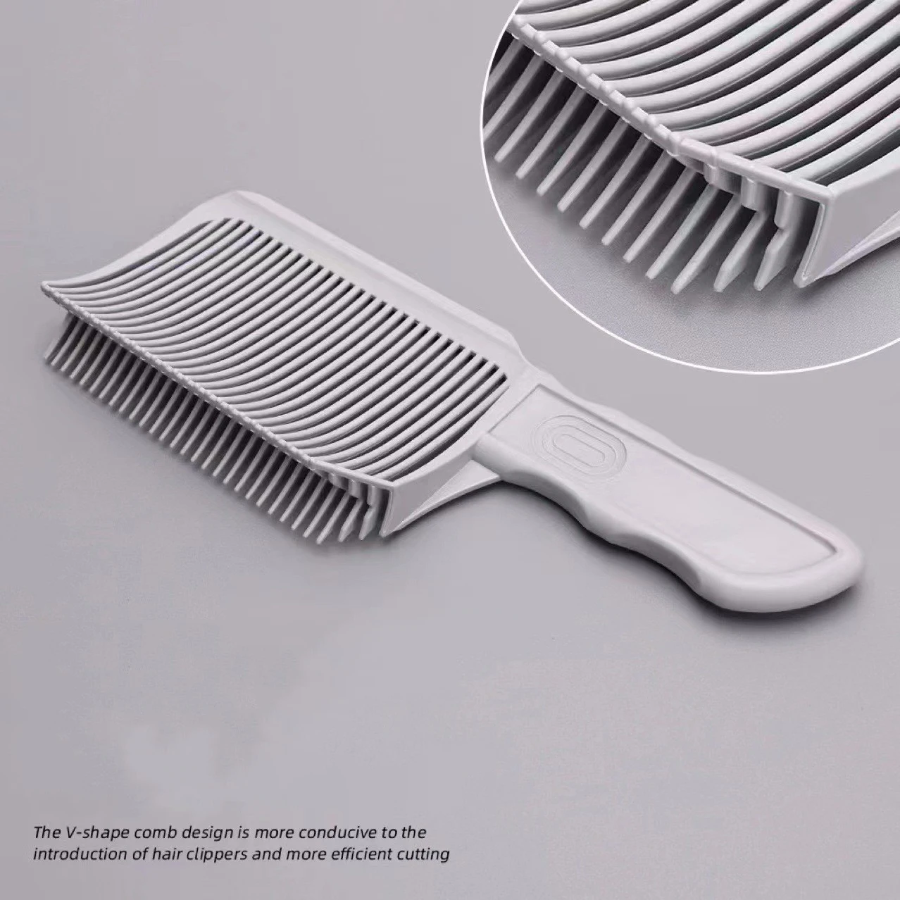 Barber Fading Comb Clipper Blending Flat Top Hair Cutting Fade Styling Comb For Men Heat Resistant Fade Brush Salon