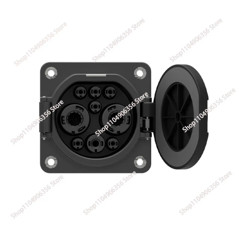 for GB/T Type 2 New Energy Vehicle EV Connector Electric Vehicle Charging Base with Inlet and Plug Terminal Socket
