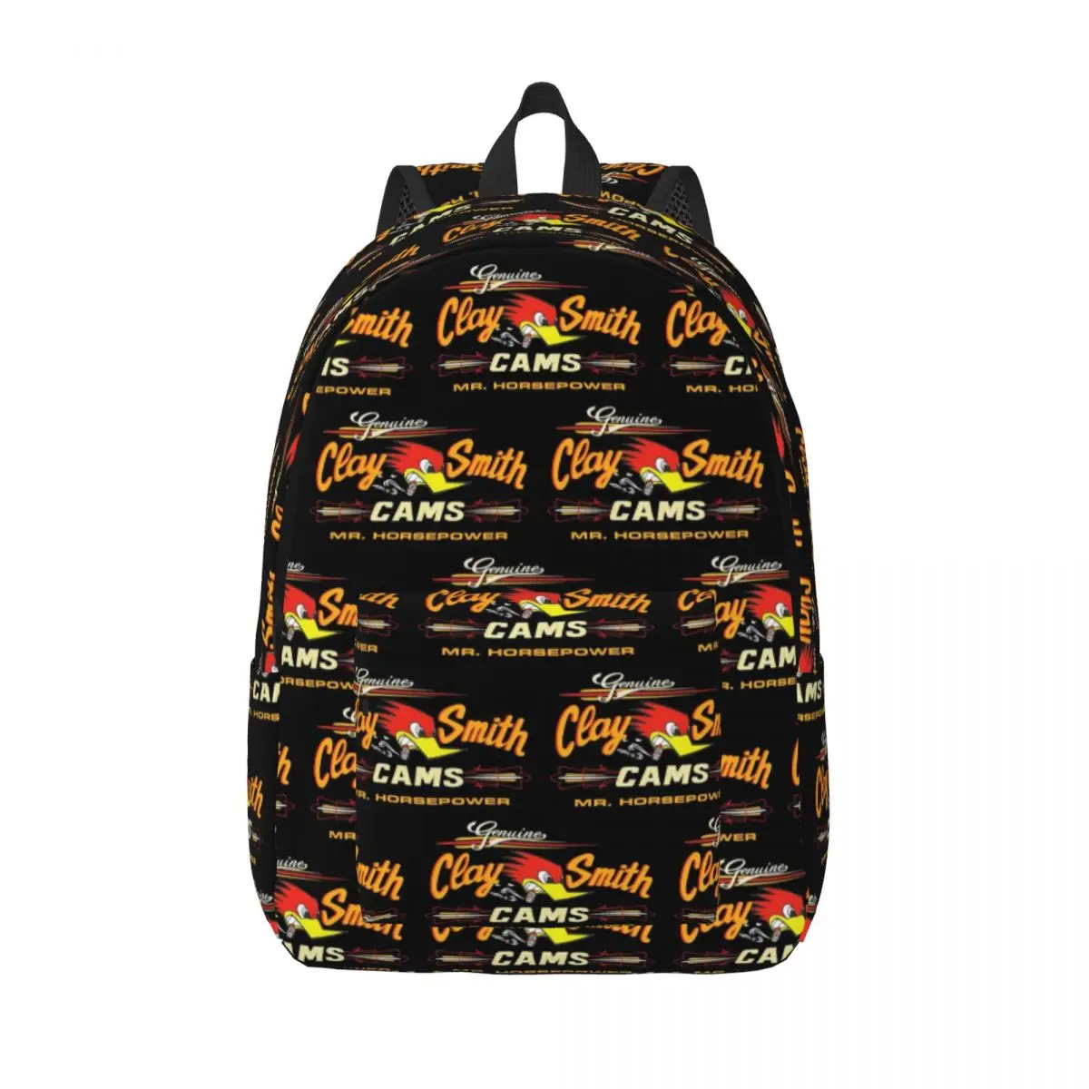 

Made In The USA Street Mr.Horsepower Clay Smith Cams Student Backpack School Bag Hiking Travel Daypack for Shoulder Bags