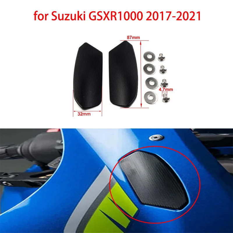 

motorcycle Mirror Block Off Base Plates fit for GSXR1000 2017-2021 Mirror Hole Cover Plug Decorative Cap Driven Eliminators