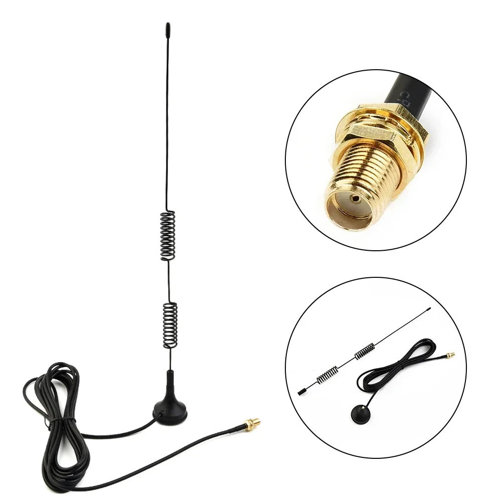 1pcs Antenna Dual Band VHF UHF 136-174MHz 400-470MHz 300CM Cable Car Radio Antenna Magnetic Base Car Accessories