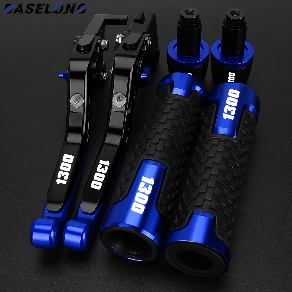 

For Suzuki GSX1300 GSX 1300 2008 2009 2010 2011 2012 Motorcycle CNC Adjustable Clutch Brake Levers Handle Bar End Grips Caps