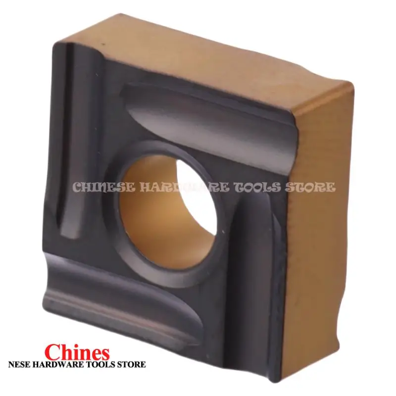 شفرة مشقوقة بلونين مضادة للانزلاق ومقاومة للاهتراء SNMG120404R-LS SP3200 شفرة فولاذية من النوع الإيجابي #4