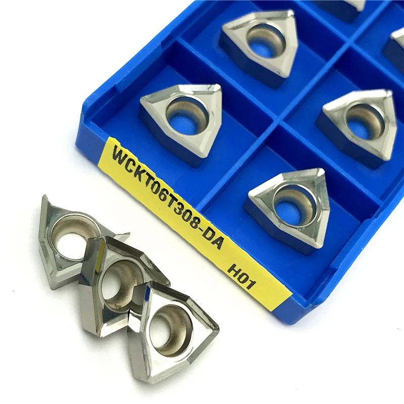 WCKT030208 WCKT040208 WCKT050308 WCKT06T308 WCKT080412 H01 Aluminum inserts high quality Cutting tool U drill turning tool
