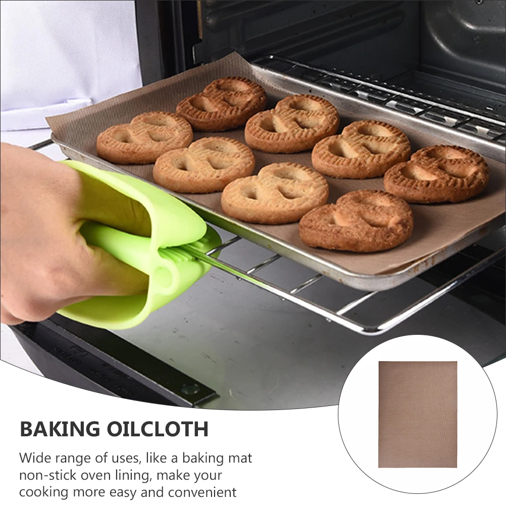 

3 Sheets Baking Cloth Oilcloth Pan Mat Pastry Oven Liners for Nonstick Non-stick Barbecue