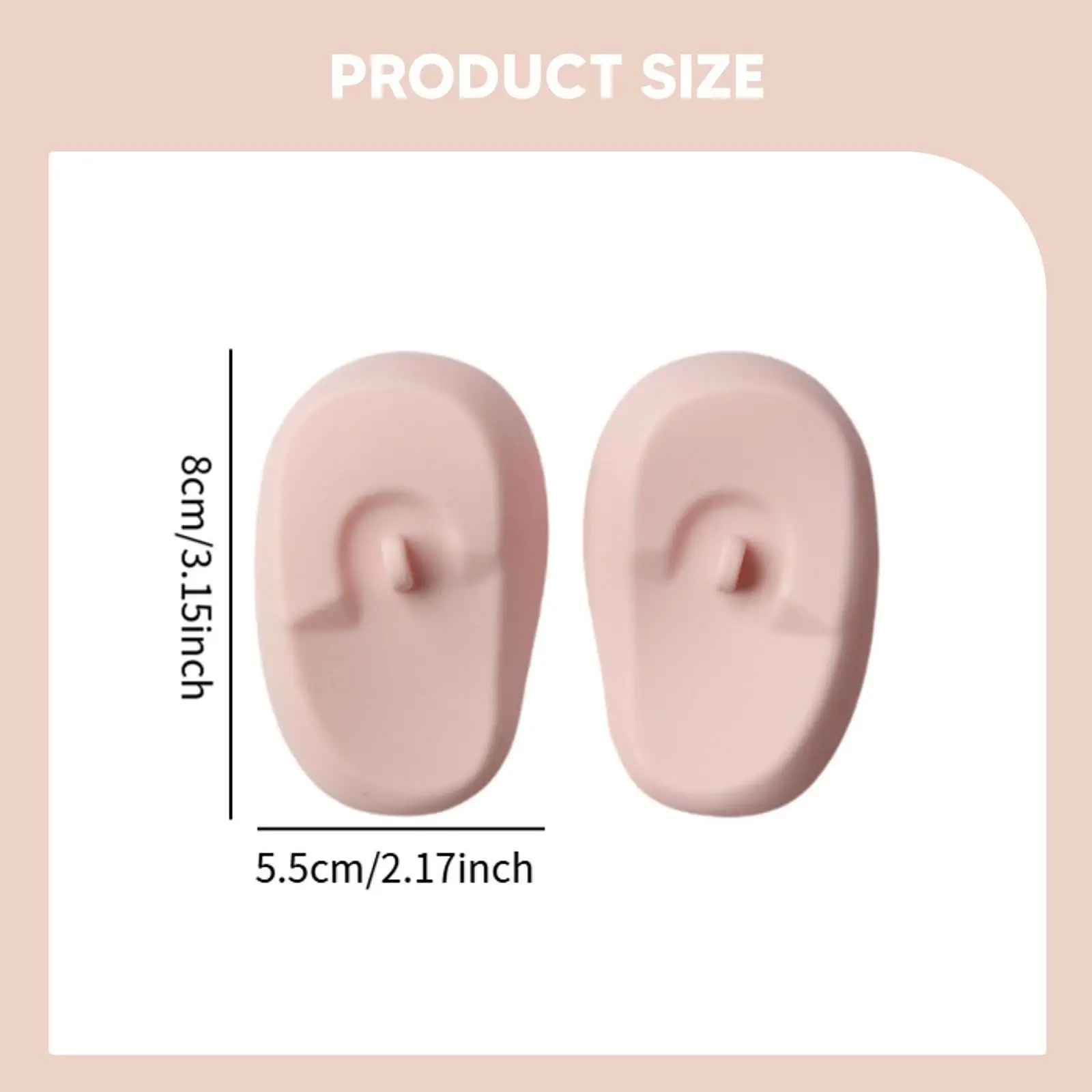 8 Pieces Silicone Earmuffs Silicone Ear Covers Creative Waterproof Reusable Anti