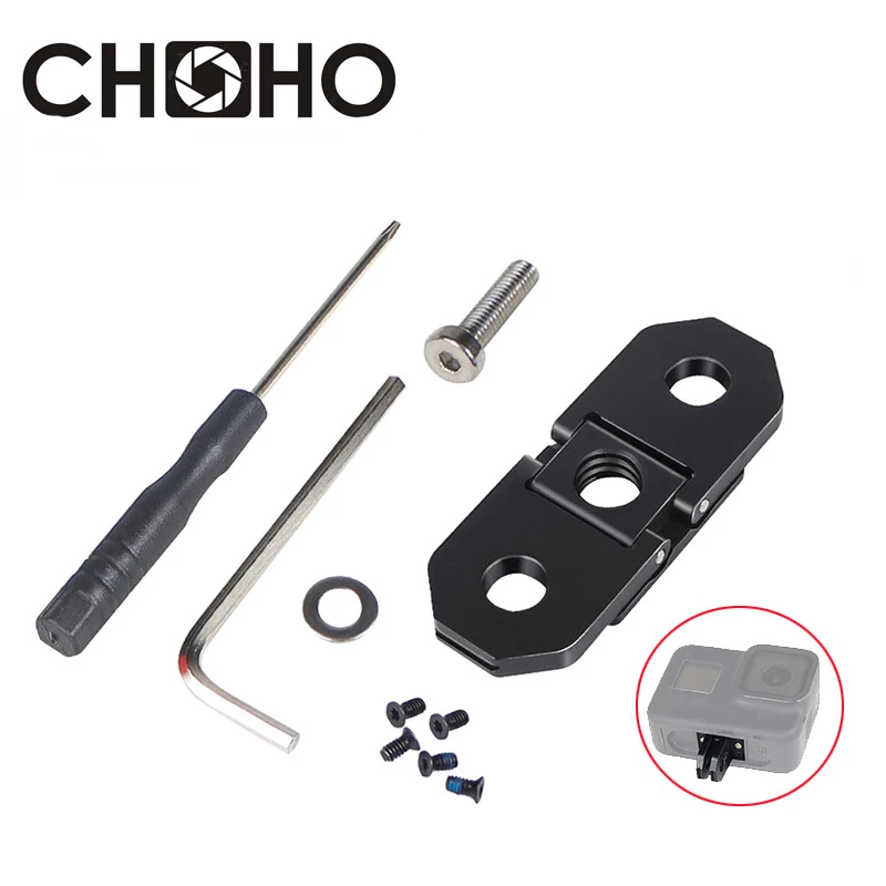 For Gopro 13 Accessories Metal CNC Mount Fold Suction Magnet Fixed replace Alloy Buckle 1/4\