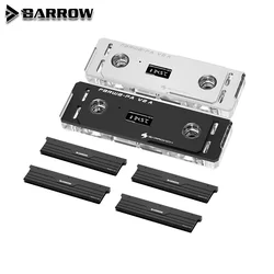 Barrowch Water Cooler Memory Block Memory Water Cooling Block With TFT Digital Display 5V ARGB 3pin Lighting For  DDR5 / DDR4