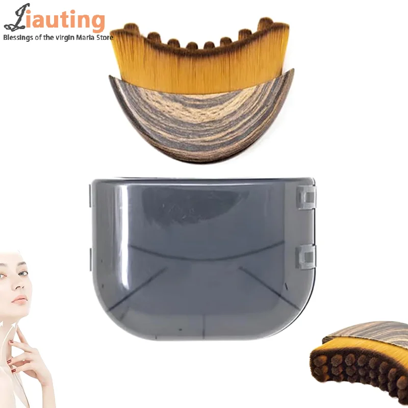 Brosse pour le visage à Contour lymphatique, avec boîte, brossage à sec, masseur de Drainage lymphatique pour outil de sculpture du menton