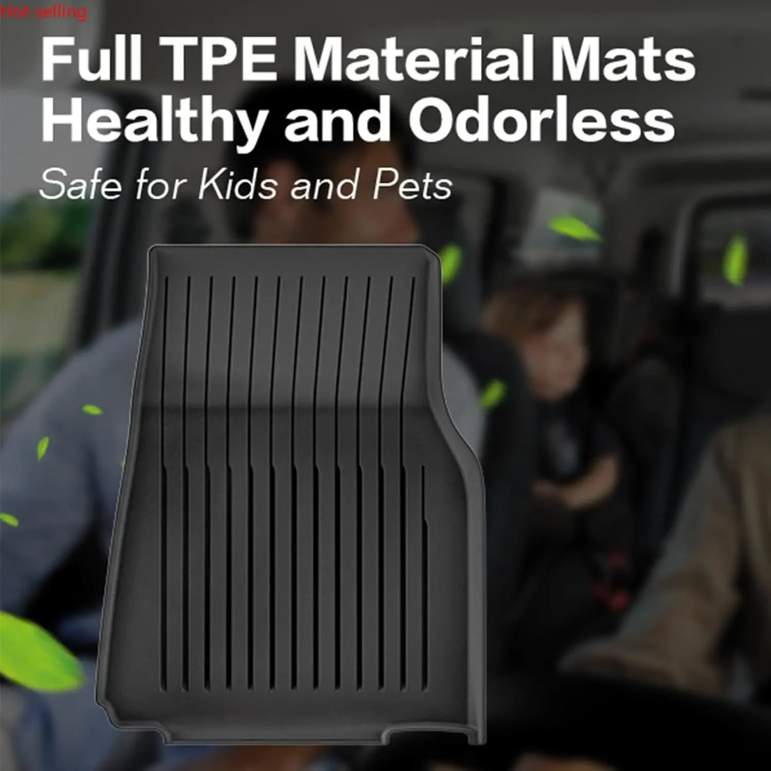 سجادات أرضية لطراز تسلا Y Juniper 2025 2026 5 مقاعد، جميع الأحوال الجوية غير قابلة للانزلاق بطانة شحن أمامية وخلفية من الصف الثاني للمقعد الخلفي #6