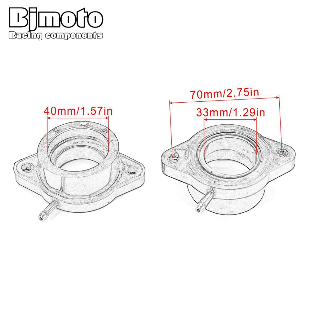 Adaptador de interface de carburador de motocicleta, coletor de entrada para Yamaha XS-650, 1978-1983, 3G1-13586-00-00, 3G1-13596-00-00, XS650, XS 650