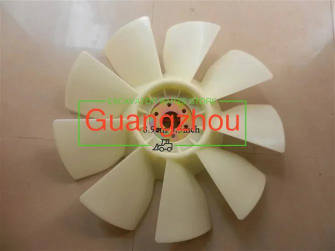 Fan blade Komatsu PC60/120/200-6-7 -8 Cummi 6D102 QSB6.7 fan blade 6 holes 9 blades