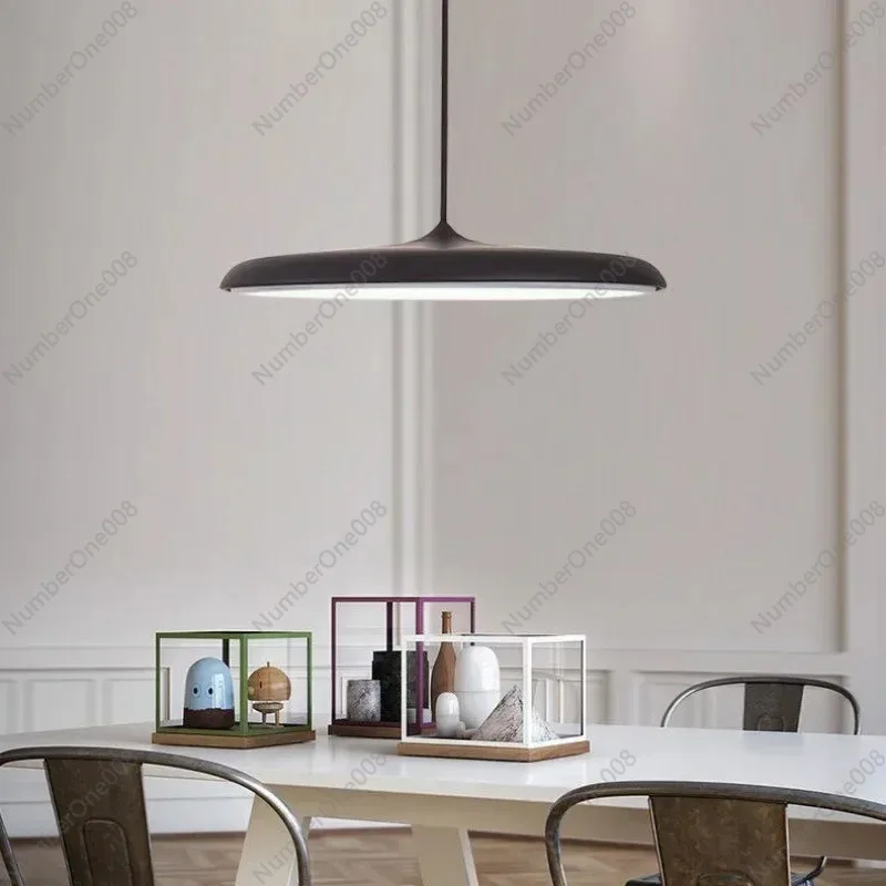 UFO المعادن قلادة Led ضوء الفن الحديث تصميم تعليق جولة داخلي مصباح معلق الشمال المطبخ الطعام غرفة المعيشة ديكور المنزل