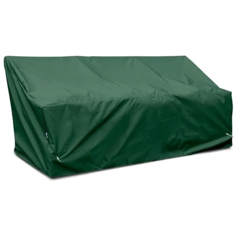Patio furniture protector for outdoor sofa, heavy-duty waterproof and dustproof fabric, forest green color, weather resistant a