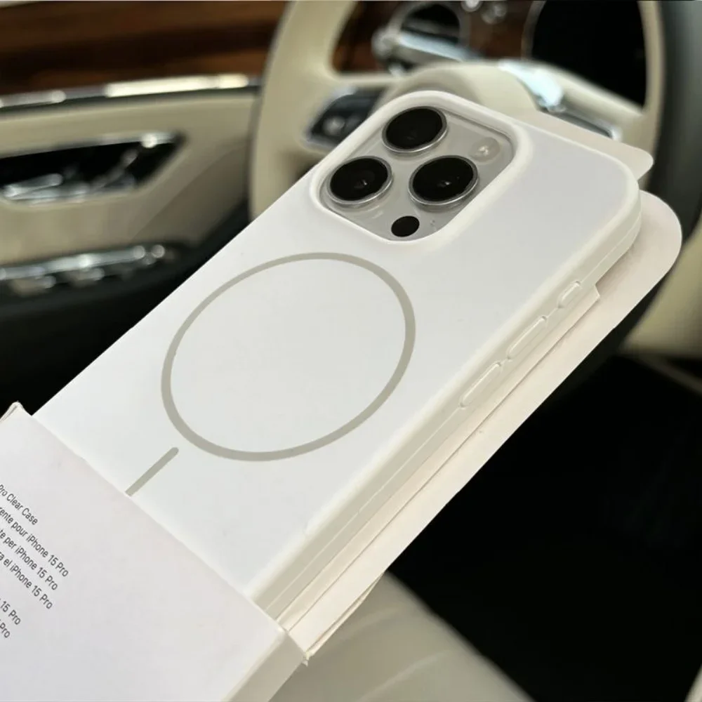 حافظة سيليكون سائلة فاخرة لهاتف آيفون 16E 16 15 14 Plus 13 12 Pro Max 11 لشحن Magsafe اللاسلكي المغناطيسي المقاوم للصدمات كابا