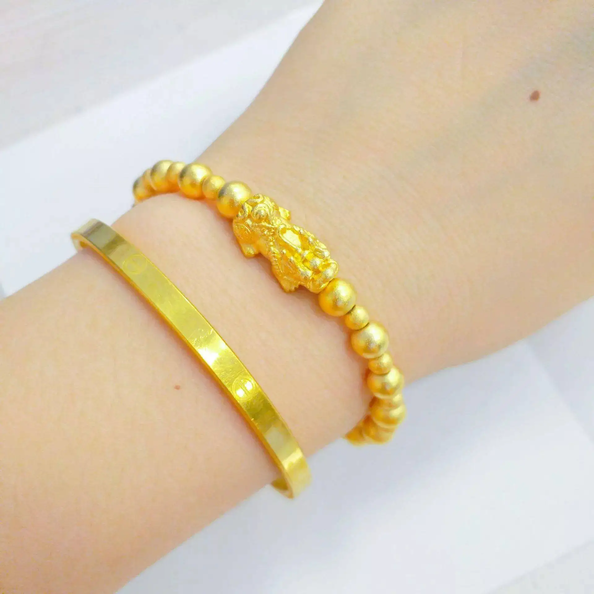Transporter Brass Gold-plated Fashion Men's and Women's Bracelet Bracelet Bracelet Gift for Family and Friends