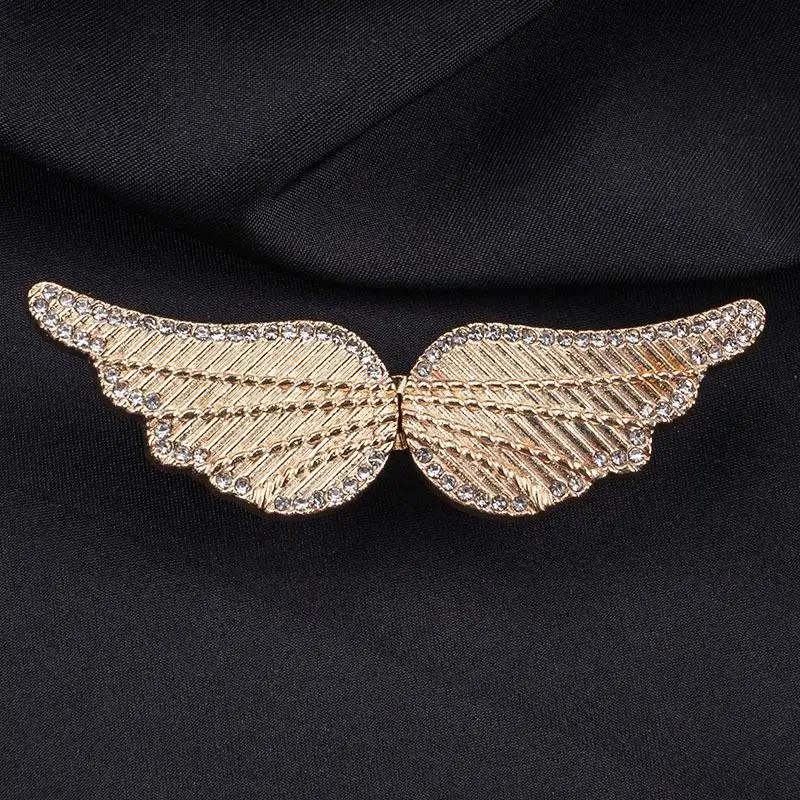 1 Set Strass-Flügel-Schnalle Hosen-Taillenverengung Abnehmbare Taillenknöpfe Pins Gürtelzubehör Hosenclips Ohne Nähen – Detail 13