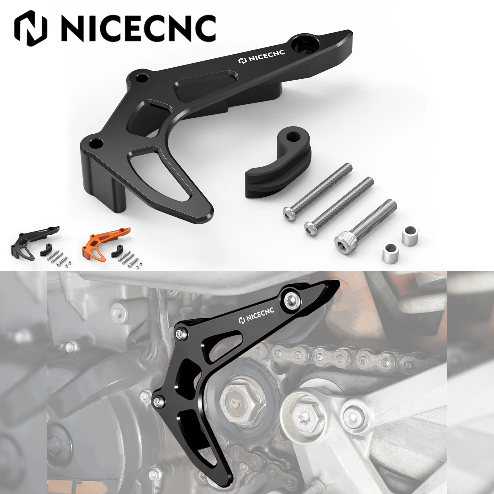 

For KTM 690 Enduro R SMC R 2009-2023 Front Sprocket Cover Chain Guard Case Saver Husqvarna 701 Enduro Supermoto GasGas 700 SM/ES