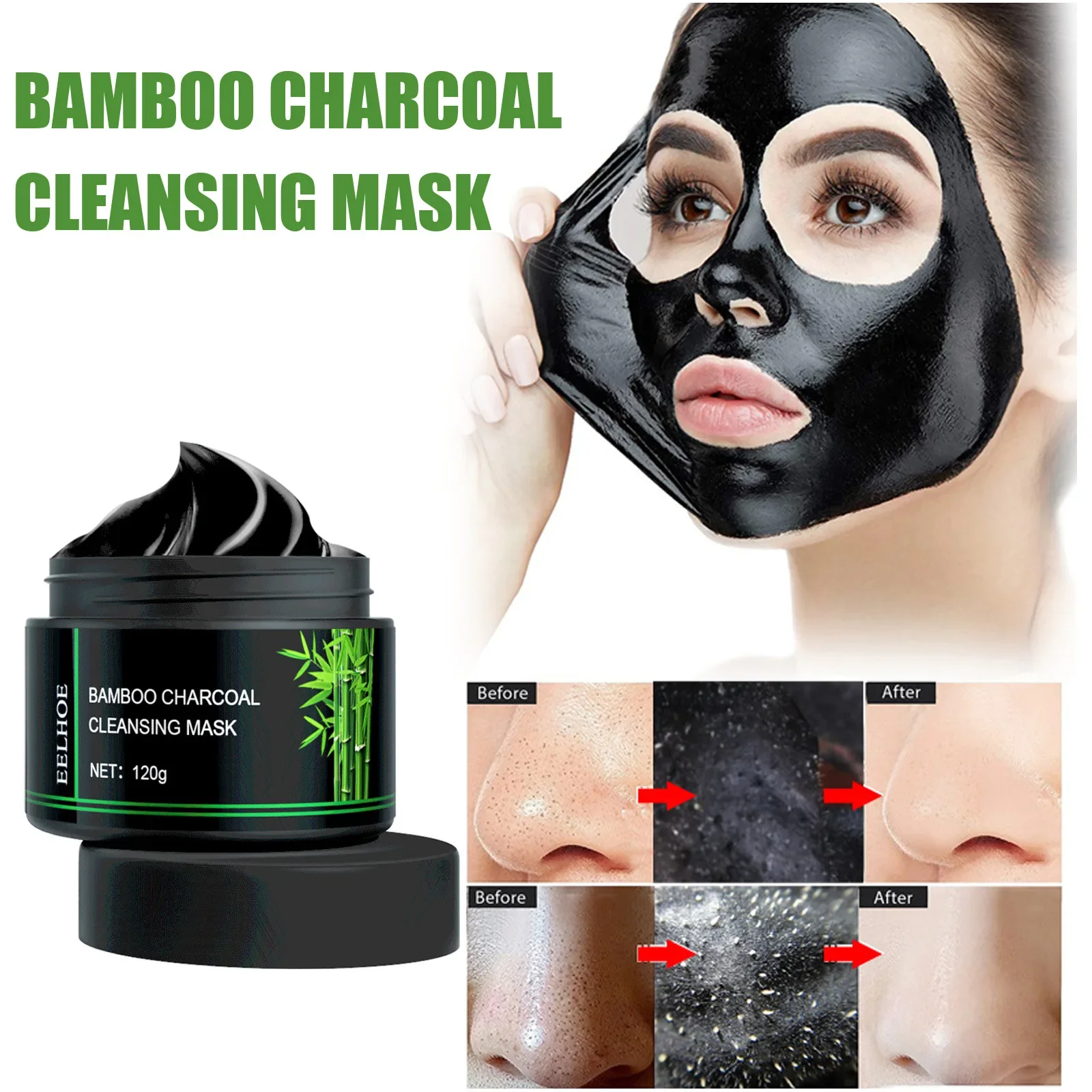 Nose Blackhead Remover Creme, Peel Nasal Tiras, Limpeza Profunda, Shrink Pore, Black Dots, Remover Adesivos, Maquiagem Cuidados Com A Pele