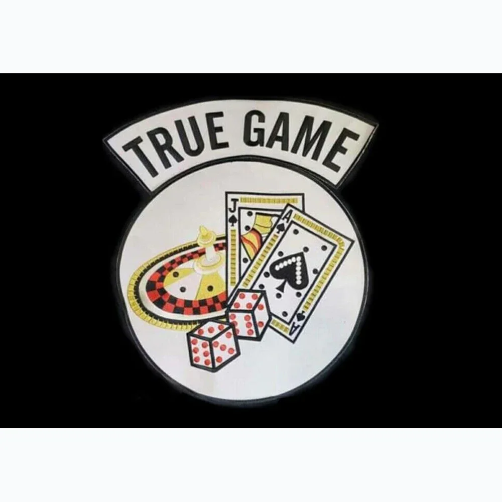 90x150cm CUSTOM TRUE GAME Flag with BALCK BANNER