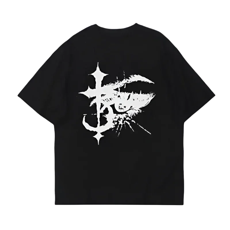 Short Sleeve T-Shirt Men Women Gothic Vintage Y2K Grunge Streetwear Loose Casual Tee Top