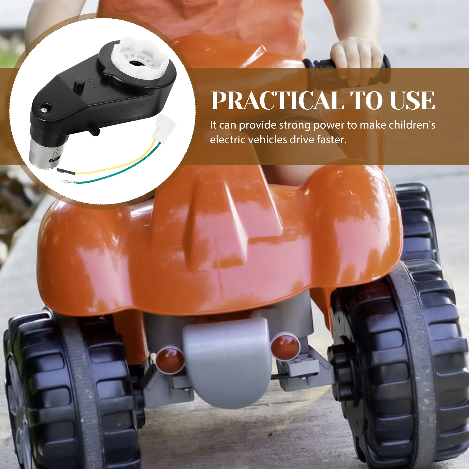 

Universal Gear Case For Kids Electric Cars Motorcycles High Strength Transmission Engine Car Supplies Sturdy Replacement