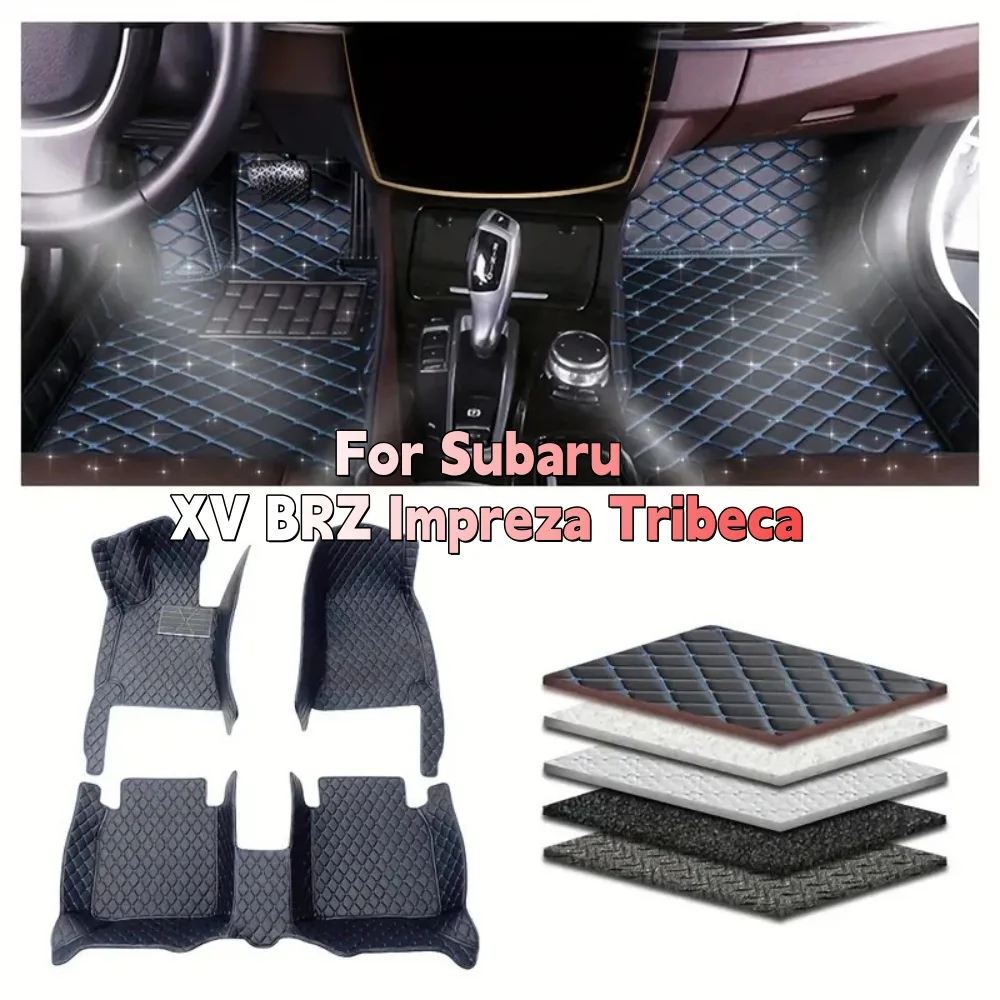 

Автомобильный коврик на заказ для Subaru XV 2018-2023 BRZ 2012-2020 Impreza 2007-2015 Tribeca, автомобильные аксессуары, нескользящий автомобильный ковер