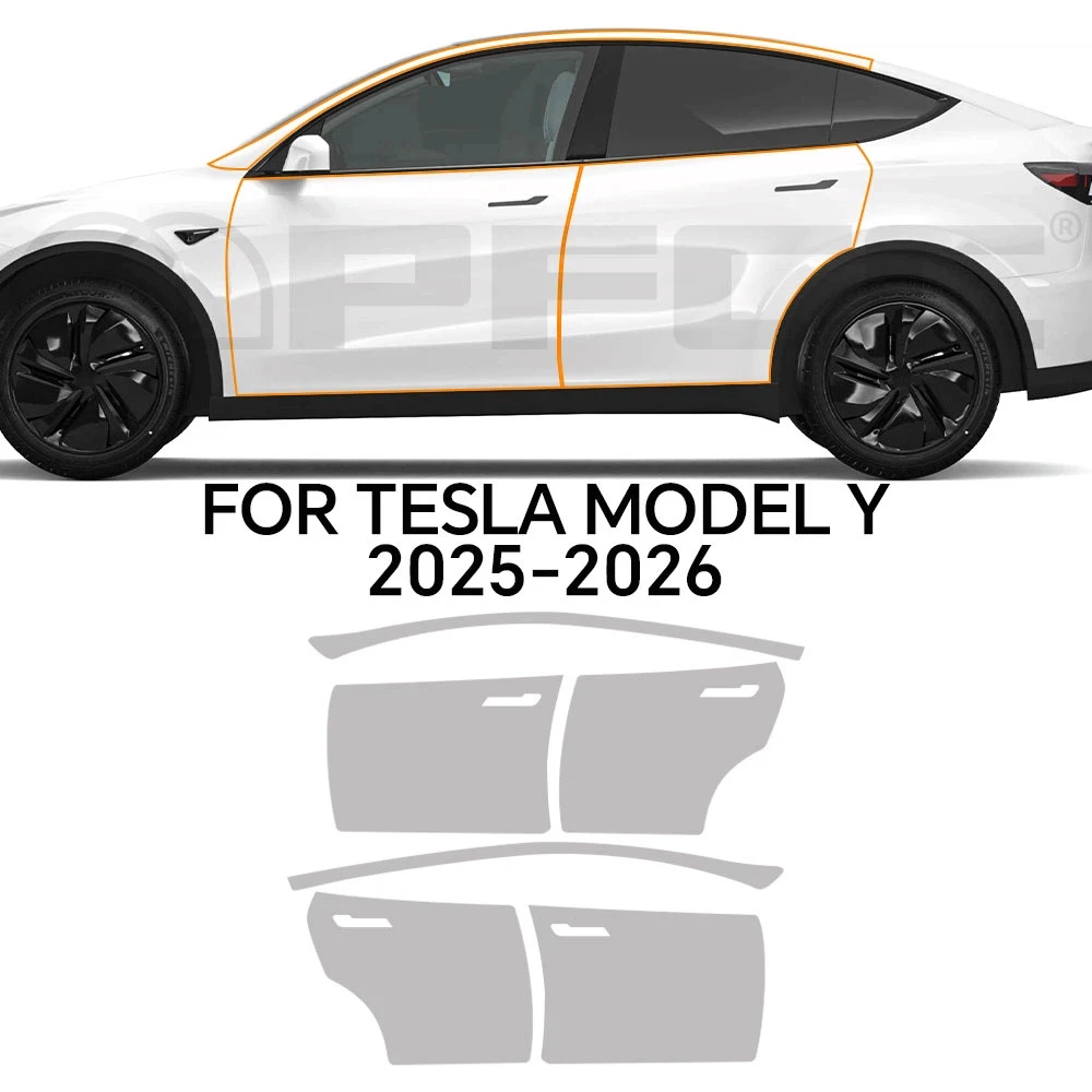 

Защитная пленка для краски из ТПУ для Tesla Model Y Juniper 2025 2026, предварительно вырезанный PPF прозрачный бюстгальтер, наклейка на кузов автомобиля, защита от царапин, аксессуары