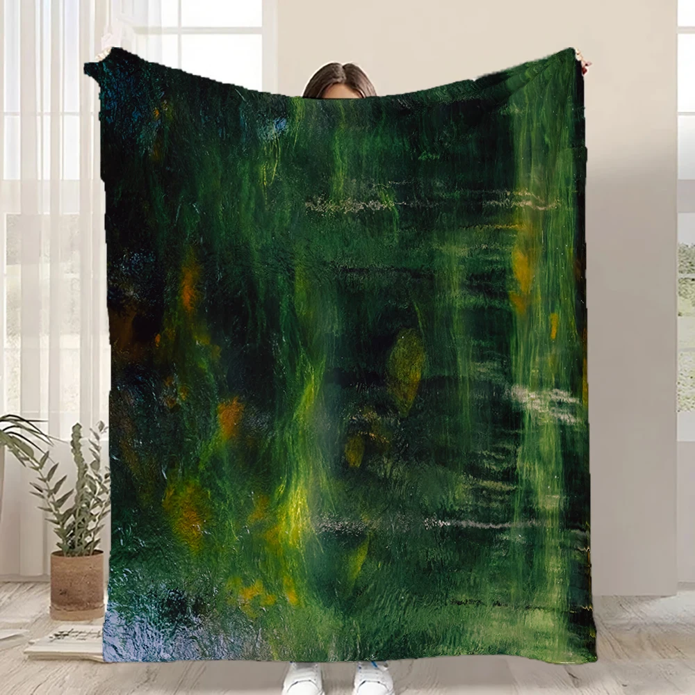 Christmas Throw Blanket - Christmas Home Decor Green Northern Lights