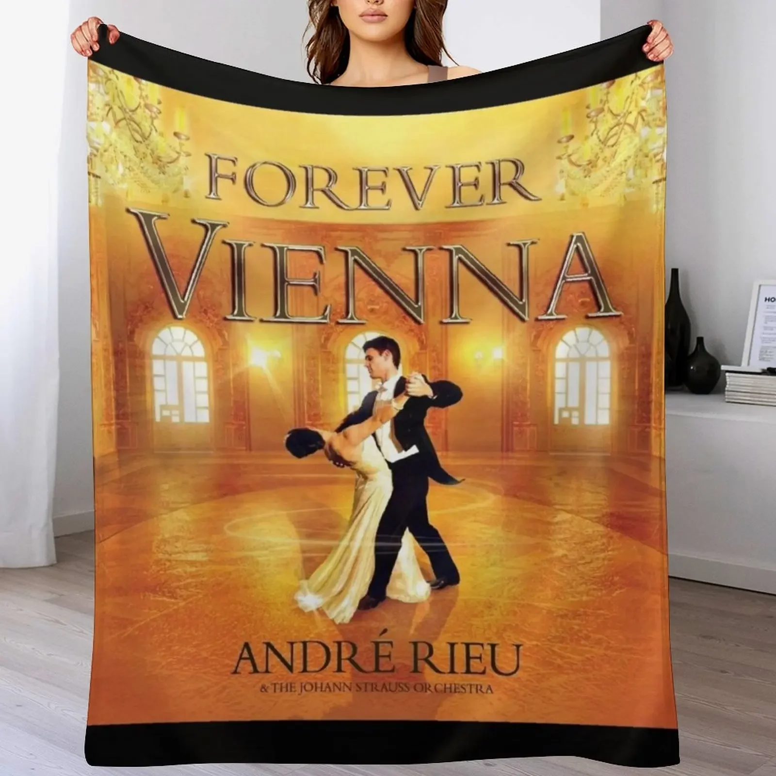 

Andre Rieu forever vienna Throw Blanket Warm Napping Blanket for Office Couch Bed