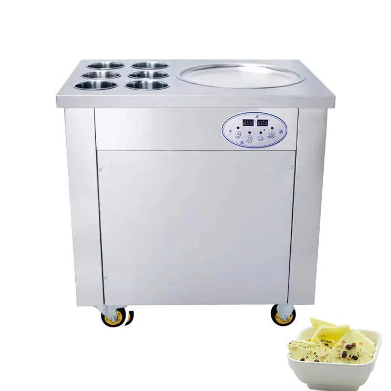 

Commercial Yogurt Frying Machine Fried Ice Cream Roll Machine Single-Pot Stir-Fried Milk Roll Machine