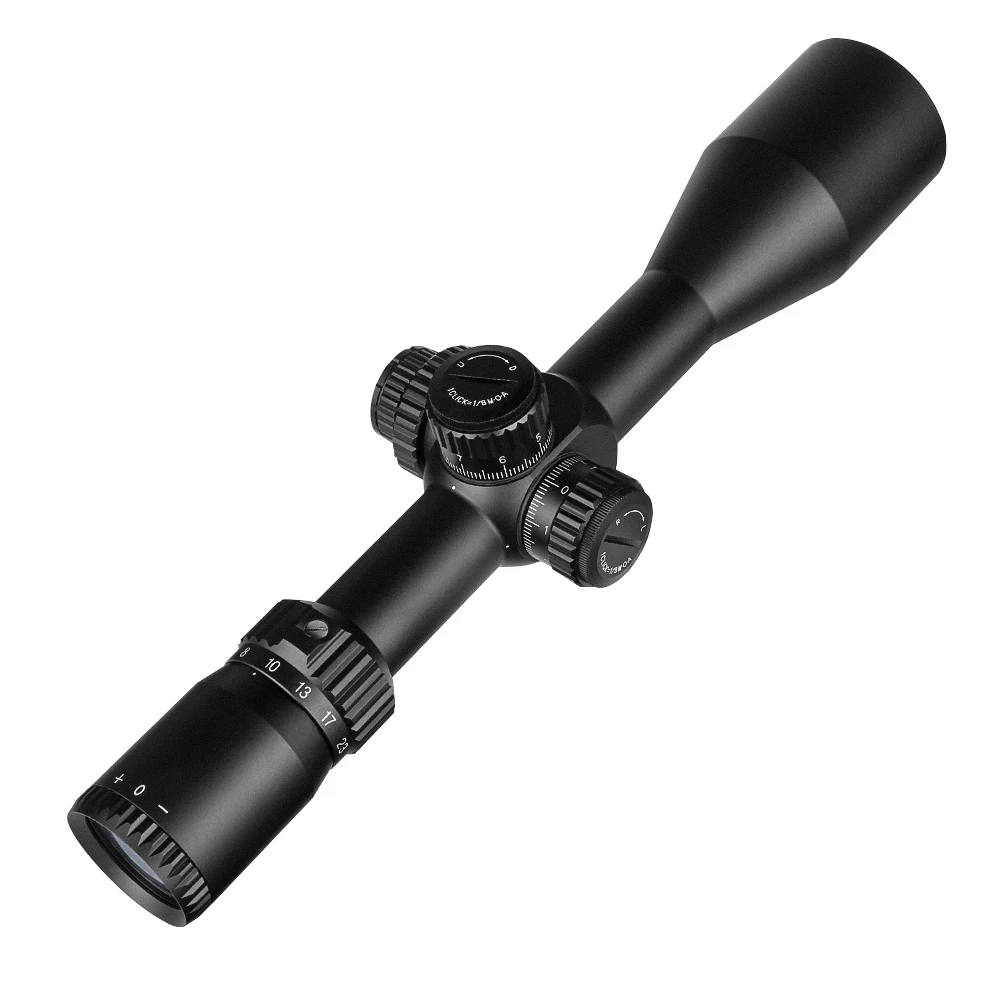 SPINA Optics HD 4.5-27X50 FFP Hunting Rifle Scope Illuminated Riflescope Tactical Glass Etched Reticle Optical Sights QD Mount