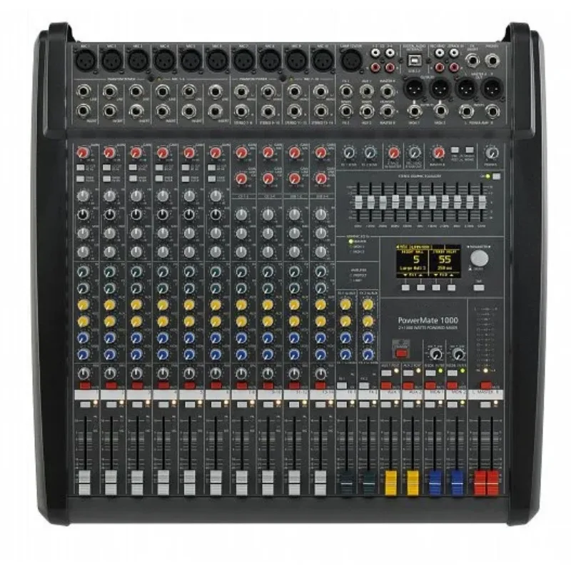New 1:1 High Quality Powermate 1000-3 PM 1000 Audio Mixer Powermate 1000 3 10 Channels Powermate Mixer 2*1000W 4 Ohm Germany DSP