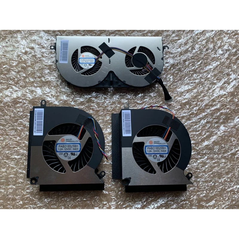 C  MS-17H1 CPU GPU FAN DC12V 1.2A For MSI GT76 RTX2080 PABD18525BH N424 N423 N422