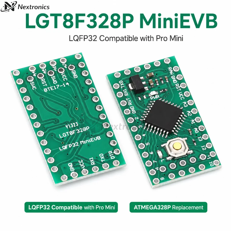 1/3/5/10PCS LGT8F328P MiniEVB Development Board 3.3V 5V Compatible with Arduino Pro Mini ATMEGA328P