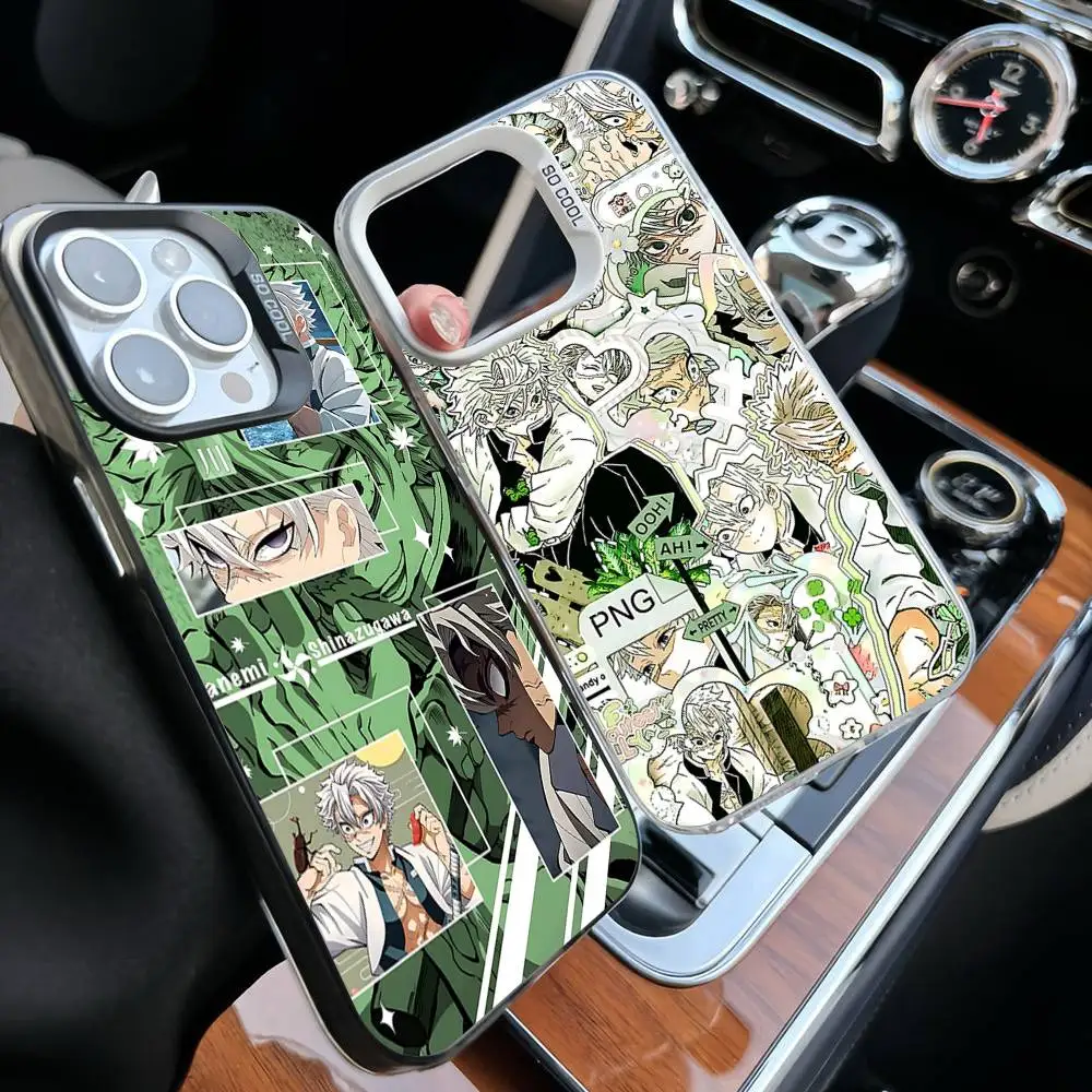 حافظة هاتف S-Shinazugawa S-Sanemi أنيقة فضية مضادة للصدمات لهاتف آيفون 17,16,15,14,13,12,11 Pro Max,X,XS,XR,7,8 Plus #1