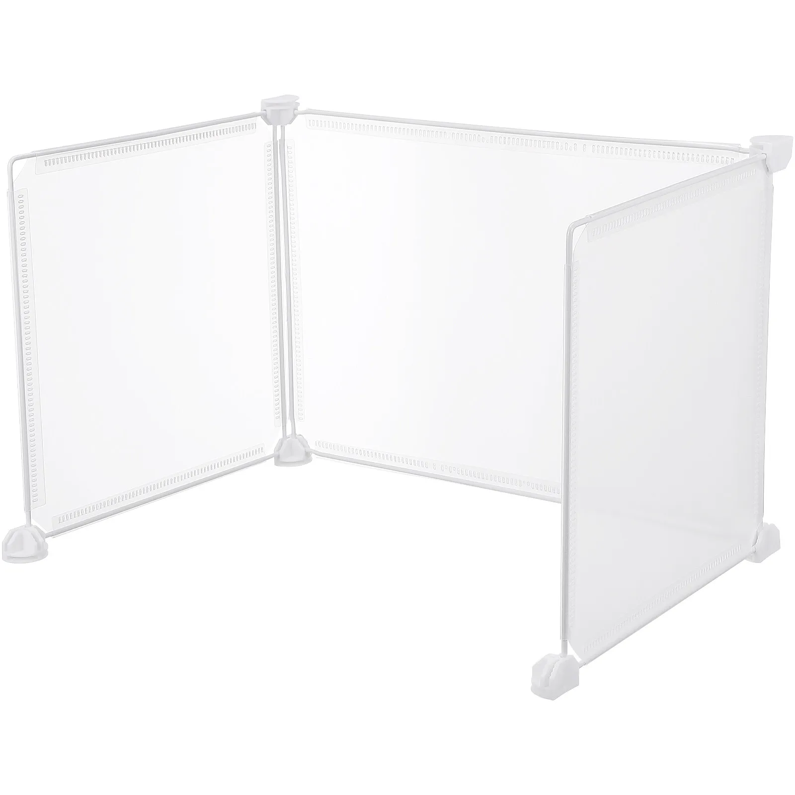 3Pcs Removable Desktop Partition Shield Clear Protective Sneeze Guard for Student Desk Exam Supply Office Reception Counter Use