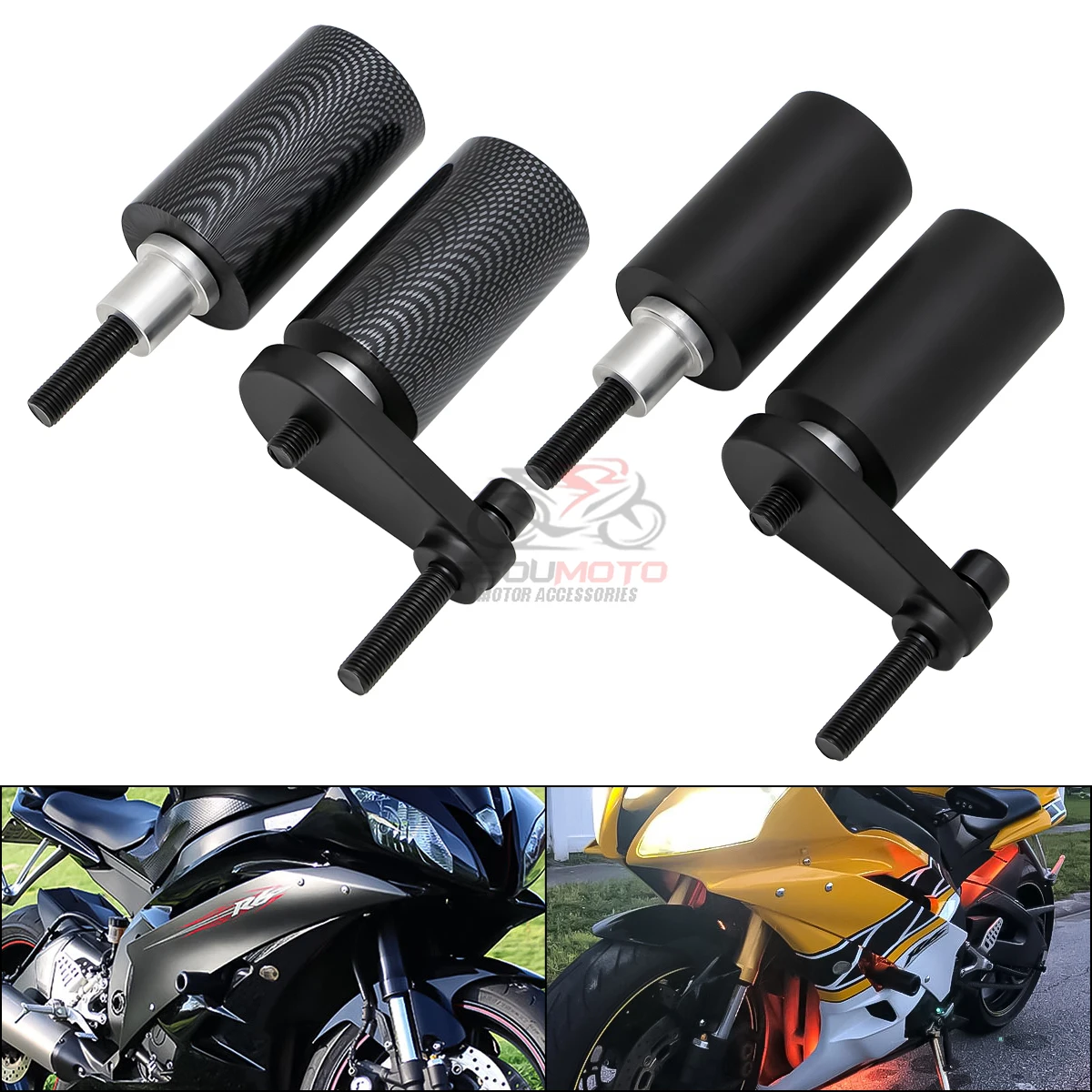 New Motorcycle Accessories Frame Sliders Crash Falling Protection For Yamaha YZF-R6 YZFR6 2003-2005 YZF-R6S YZFR6S 2006-2008