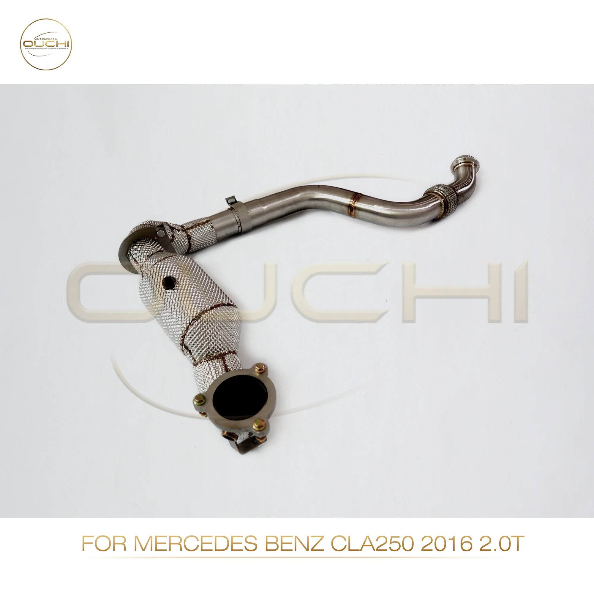 

OUCHI Exhaust System High Flow Performance Downpipe for Mercedes benz CLA250 2016 2.0T With Heat shield