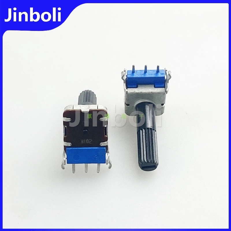 2PCS 12 Type Square Potentiometer 3Pins Single B1K B10K Adjustable Resistor Temperature And Speed Regulation Flower Shaft 22.5mm