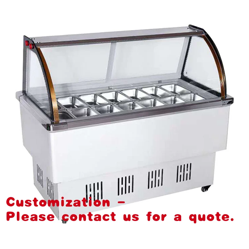 

Customize.Commercial Single-Temperature Glass Door Cooler Porridge Chiller Refrigerator Display Cooler Direct Cooling Portable